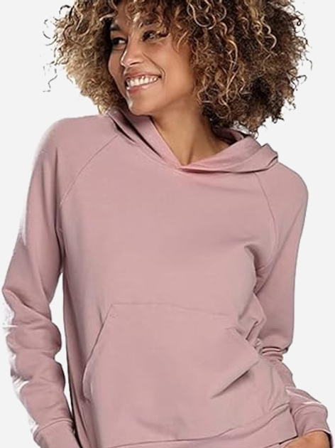 Bluza damska z kapturem kangurka DKaren Hoodie Seattle M Pudrowa (5903251457973) - obraz 4