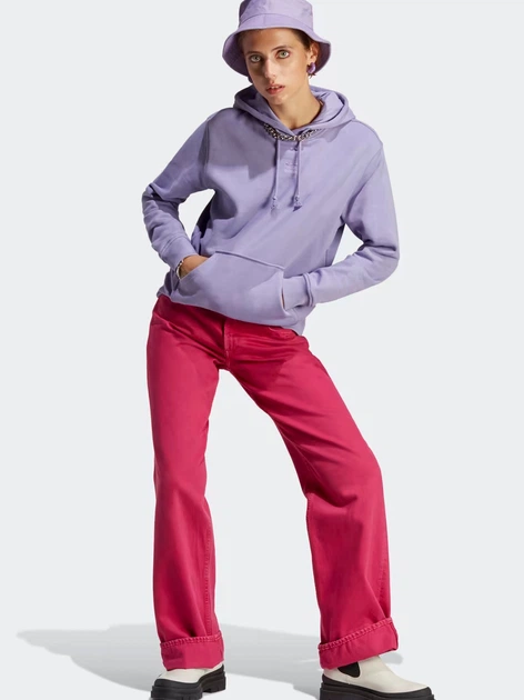 Bluza damska z kapturem adidas Originals Adicolor Essentials Hoodie IA6431 L Fioletowa (4066752073033) - obraz 3