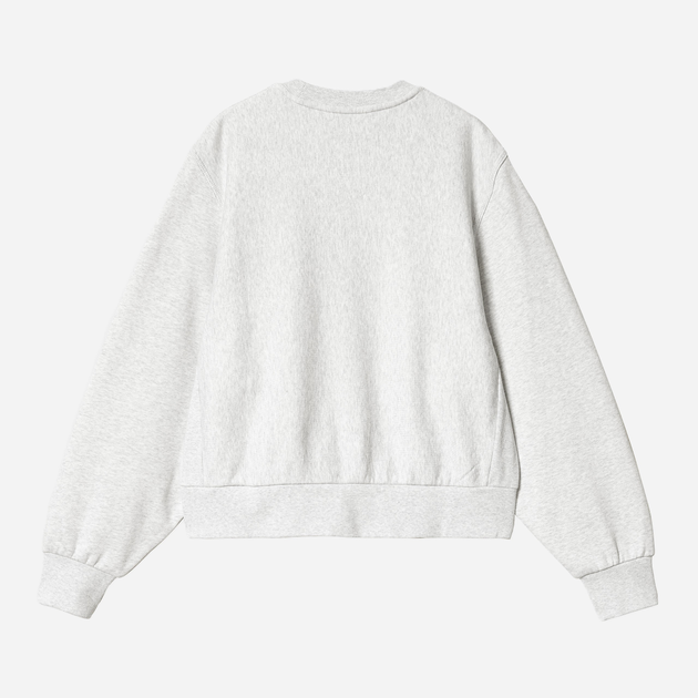 Світшот жіночий Carhartt WIP American Script Sweatshirt W I033649-482XX S Світло-сірий (4064958861539) - зображення 4