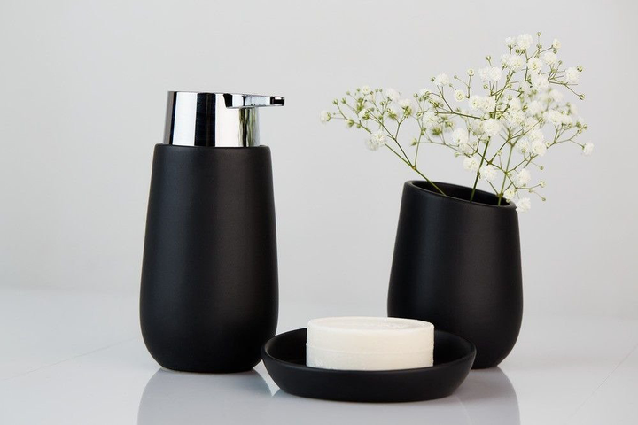 Kubek ceramiczny na szczoteczki Wenko Badi Czarny (4008838265789) - obraz 10