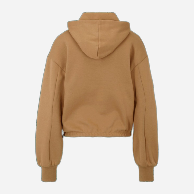 Bluza damska z kapturem krótka Fila FAW0634-70029 S Ciemnobeżowa (4064556526540) - obraz 4