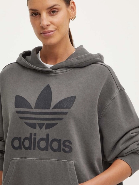 Bluza damska z kapturem oversize adidas Originals IN2269 L Szara (4067887021555) - obraz 3