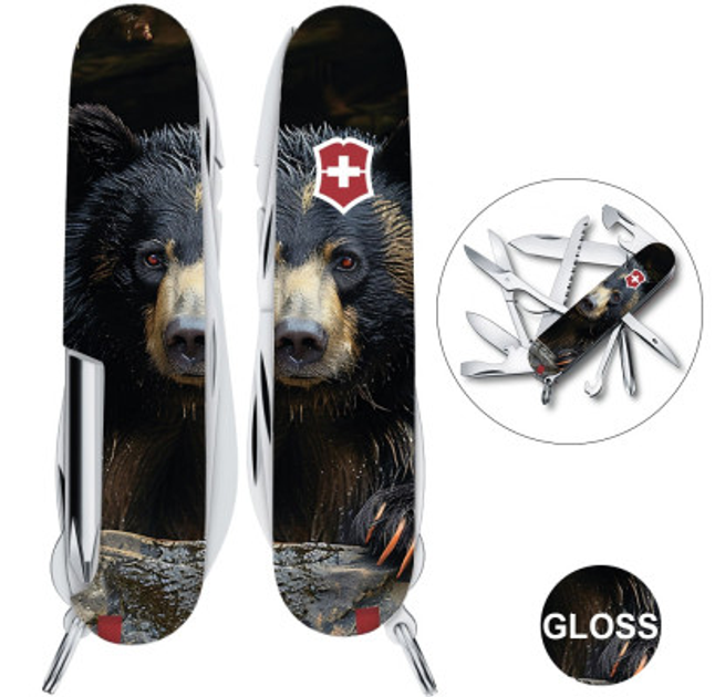 Складаний ніж Victorinox FIELDMASTER ANIMAL Чорний ведмідь 1.4713.3.F1100pw - зображення 2