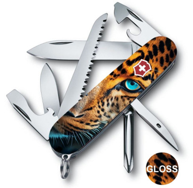 Складной нож Victorinox HIKER ANIMAL Леопард 1.4613.3.F1080pw - изображение 1