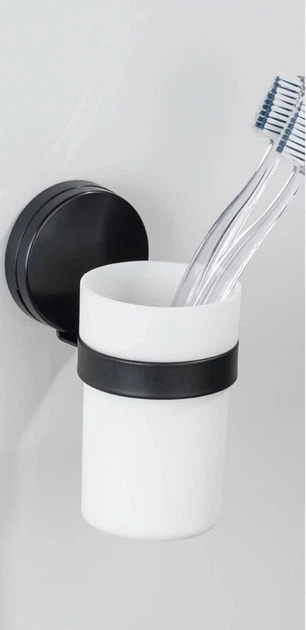 Pojemnik na szczoteczki do zębów Wenko Pavia Static-Loc Czarny (4008838347027) - obraz 5