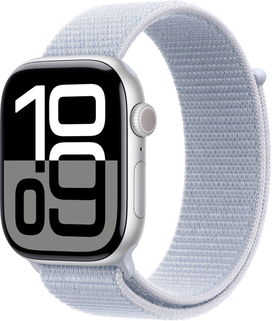 Смарт-годинник Apple Watch Series 10 GPS 46mm Silver Aluminium Case with Blue Cloud Sport Loop (MWWN3) - зображення 1