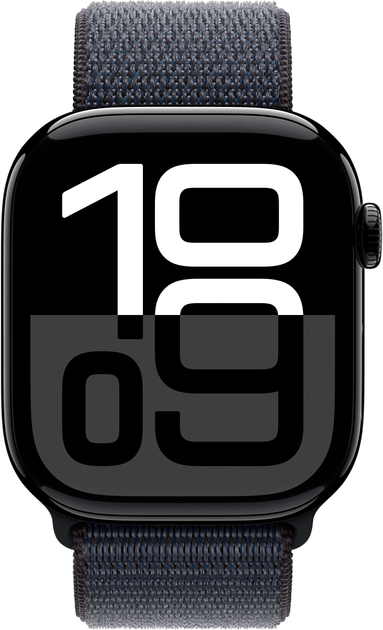 Smartwatch Apple Watch Series 10 GPS 46mm Jet Black Aluminium Case with Ink Sport Loop (MWWR3) - obraz 2