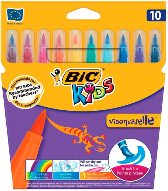 Фломастери BIC Visaquarelle 10 кольорів 10 шт (3270220001553) - зображення 1