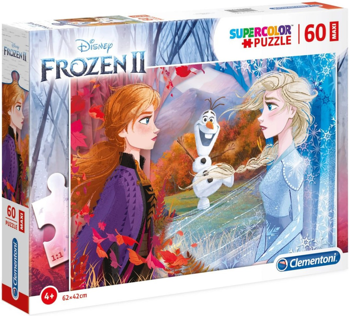 Puzzle Clementoni Frozen II Maxi 60 elementów 26452 (8005125264520) - obraz 1