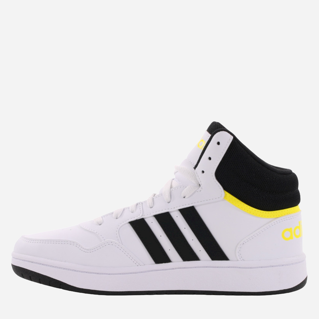 Підліткові кеди для дівчинки adidas Hoops 3.0 Mid K GZ1928 37.5 Білий/Чорний (4065427533698) - зображення 2