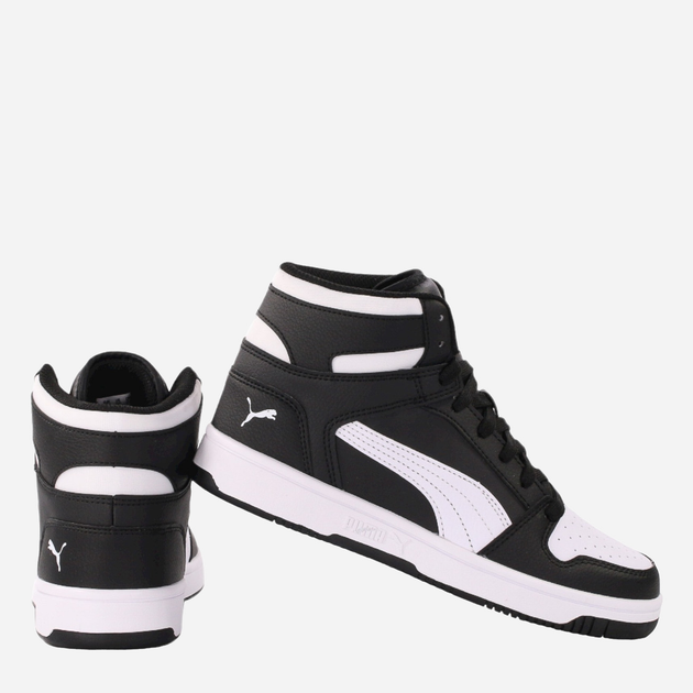 Trzewiki chłopięce Puma Rebound Layup SL Jr 370486-01 38.5 Czarne z białym (4060981199595) - obraz 3