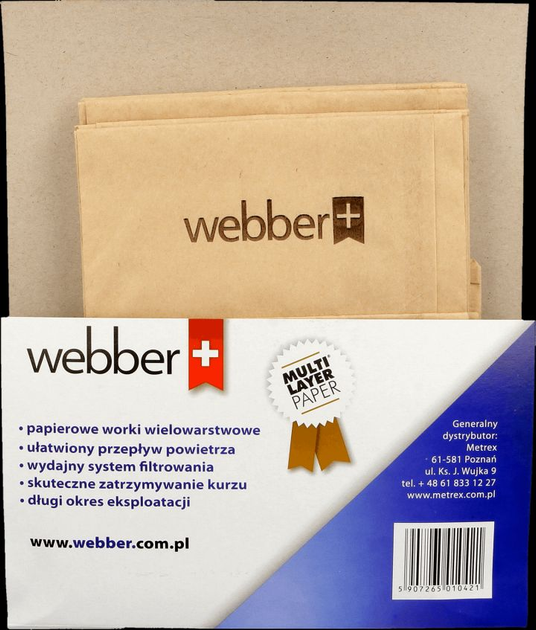 Zestaw worków do odkurzacza Webber Zelmer 321 (02WWZ321) - obraz 3