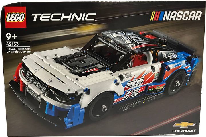 Zestaw klocków LEGO Technic NASCAR Next Gen Chevrolet Camaro ZL1 672 elementy (42153) (955555906093107) - Outlet - obraz 2