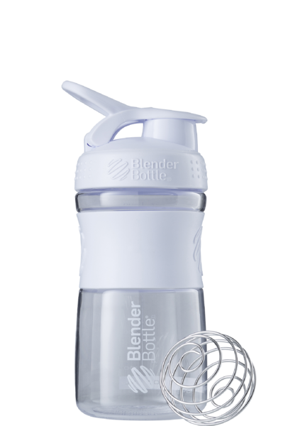 Шейкер спортивний (пляшка) BlenderBottle SportMixer Flip 20oz/590ml White - изображение 2