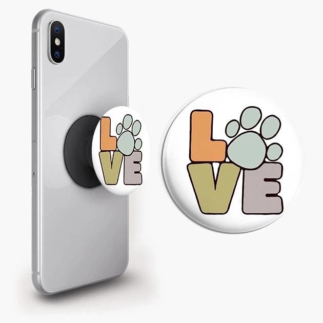 Тримач для телефону PopSockets love Чорний - Фото 1 Тримач для телефону PopSockets love Чорний - зображення 1