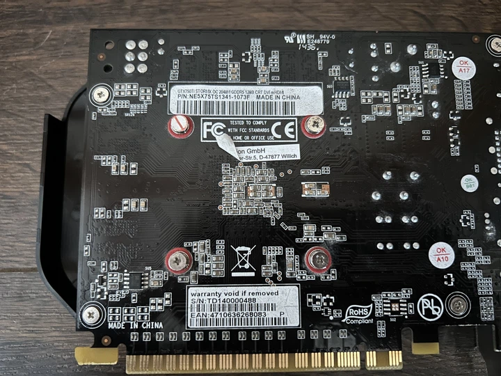 Відеокарта Palit GeForce GTX 750Ti 2GB GDDR5 Б/В - зображення 4