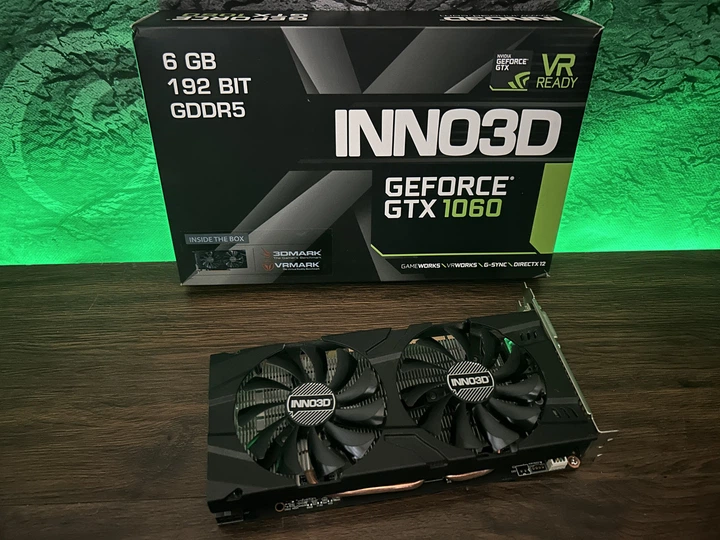 Видеокарта Inno3D GeForce GTX 1060 6GB GDDR5 Б/У – фото, отзывы