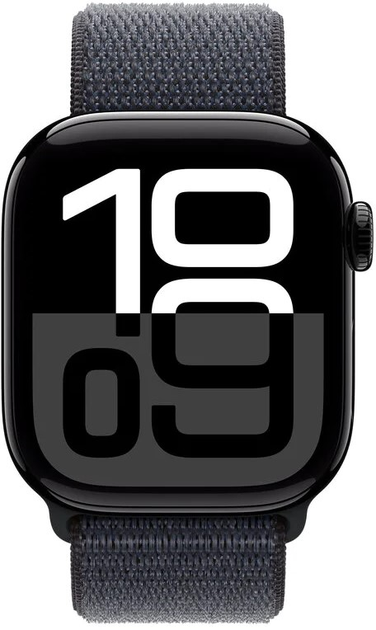 Smartwatch Apple Watch Series 10 GPS + Cellular 46mm Jet Black Aluminium Case with Ink Sport Loop (MWY53) - obraz 2