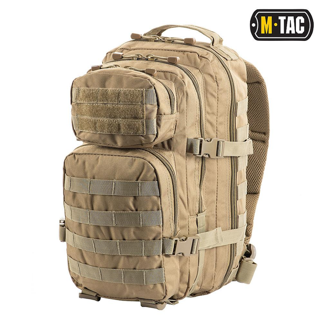 Рюкзак тактичний M-Tac Assault Pack 20 літрів, військовий, колір Койот - изображение 1