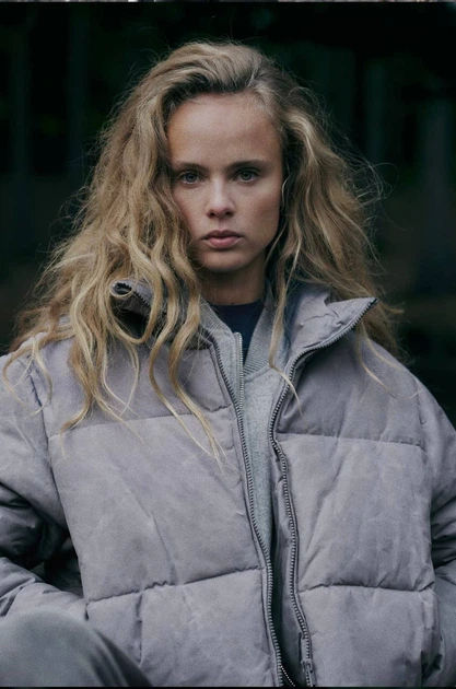 Куртка ZARA Faded Effect Puffer Anorak XS Сіра (5320\719\819