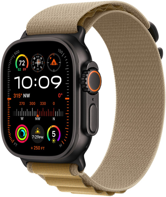 Ремінець Apple Alpine Loop для Apple Watch 49mm Medium Tan (MXN23) - зображення 1