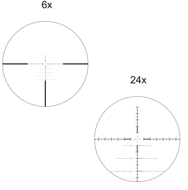 Прицел Vector Optics Sentinel 6-24x50 (30 мм) illum. FFP (SCFF-57) - изображение 2