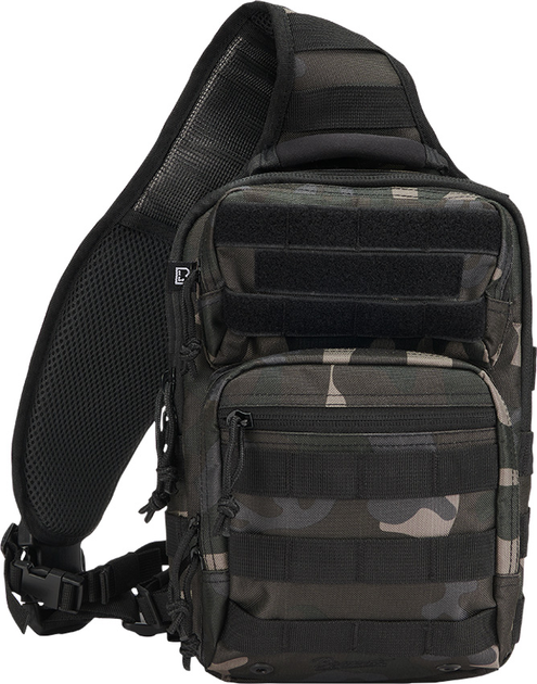 Сумка Brandit-Wear US Cooper sling medium. 8L. Dark camo - изображение 1