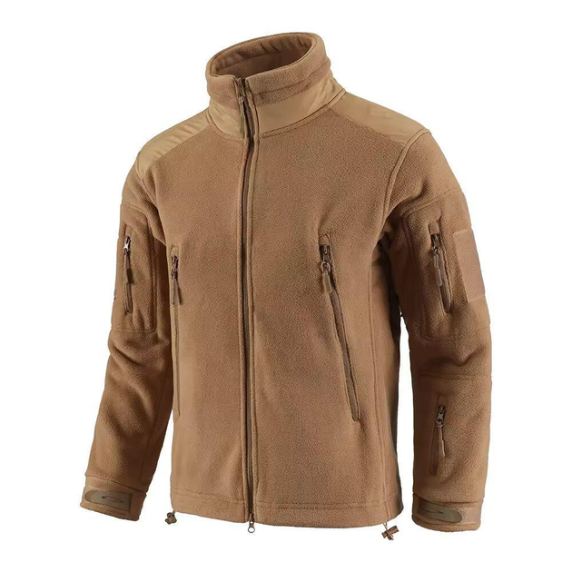 Тактическая мужская флисовая куртка Tactical Series Coyote койот 3XL - изображение 1