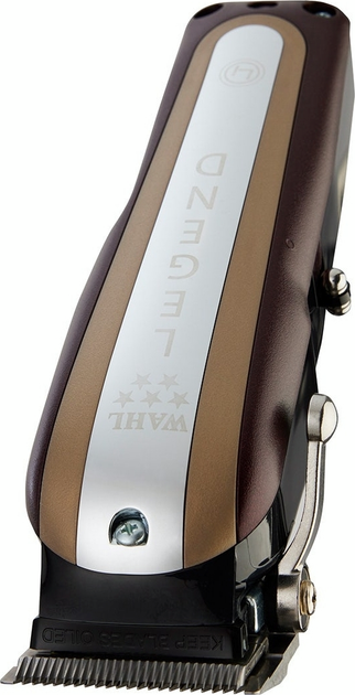 Машинка для стрижки WAHL Legend Cordless, акум., роторний мотор, насадок-8, гребінець, мастило в компл, сталь, бордовий - зображення 3