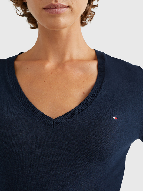 Пуловер жіночий Tommy Hilfiger WW0WW25294-403 XS Чорний (8719858028440) - зображення 5