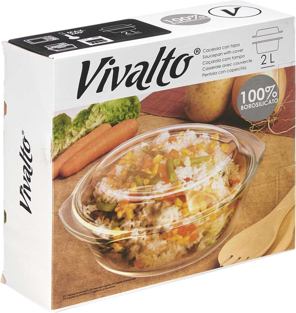 Форма Vivalto кругла з кришкою на 2 л (8430852905390) - зображення 3