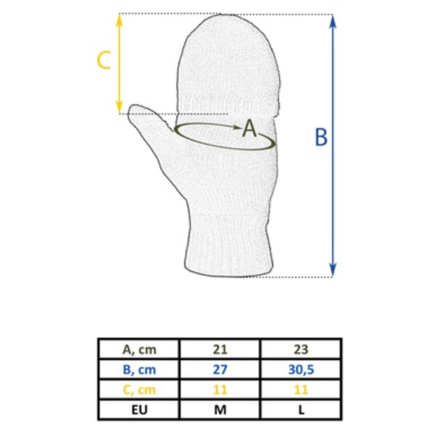 Рукавиці зимові утеплені MIL-TEC Hunting Olive M - зображення 2