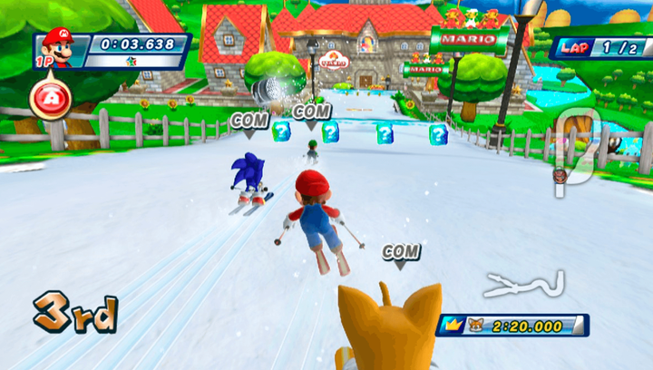Гра Nintendo DS Mario & Sonic at the Olympic Winter Games Англійська Версія + Коробка Б/У - Фото 7 Гра Nintendo DS Mario & Sonic at the Olympic Winter Games Англійська Версія + Коробка Б/У - зображення 7