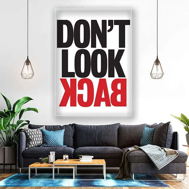 Картина на холсте для интерьера 50х70см - Don't look back - изображение 4