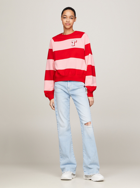 Світшот оверсайз жіночий Tommy Jeans DW0DW17789-TIC M Рожевий/Червоний (8720646649990) - зображення 3