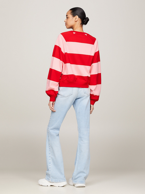 Світшот оверсайз жіночий Tommy Jeans DW0DW17789-TIC M Рожевий/Червоний (8720646649990) - зображення 4