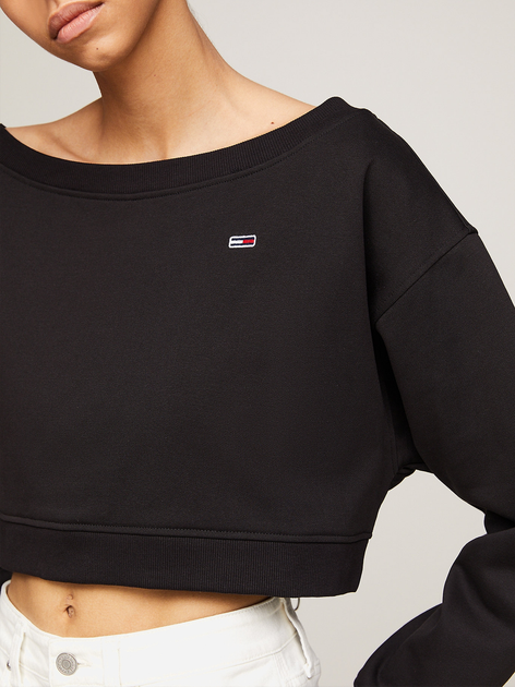Світшот оверсайз жіночий Tommy Jeans DW0DW17956-BDS S Чорний (8720646704873) - зображення 5