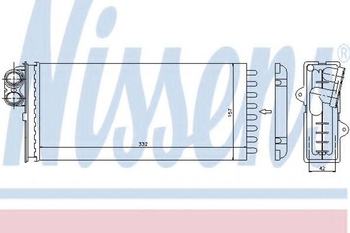 печь OP MOVANO A(98-)1.9 DTI(+)[OE 77 01 205 584] Nissens (73375) - изображение 1