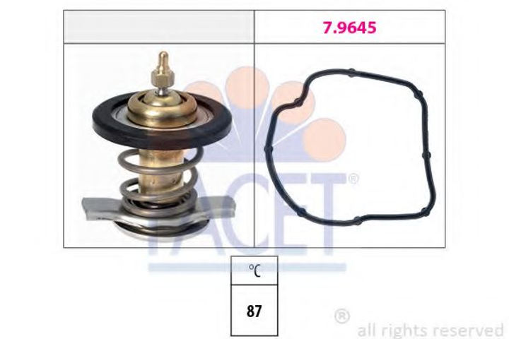 Термостат Mercedes Benz Sprinter/W638/639 OM611/612/646 99-10 (вставка) Facet (78784) - изображение 1