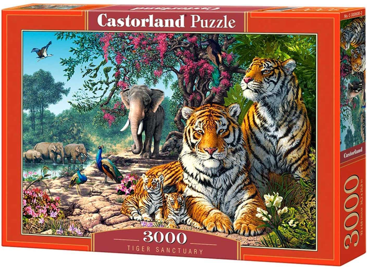 Puzzle Castorland Tiger Sanctuary 68 x 92 cm 3000 elementów (5904438300600) - obraz 1