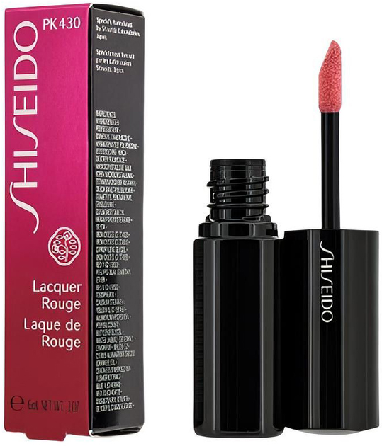 Pomadka do ust Shiseido Lacquer Rouge PK430 Dollface 6 ml (730852113237) - obraz 1