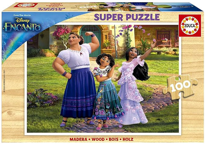 Puzzle drewniane Educa Disney Nasze magiczne Encanto 36 x 26 cm 100 elementów (8412668191990) - obraz 1