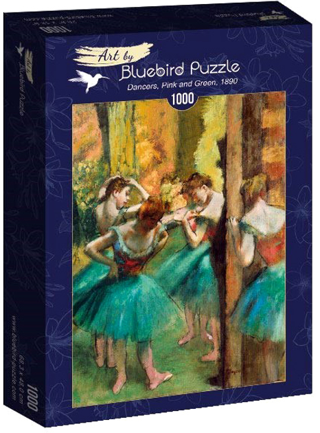 Puzzle Bluebird Różowa i zielona tancerka Degas 68 x 48 cm 1000 elementów (3663384600470) - obraz 1