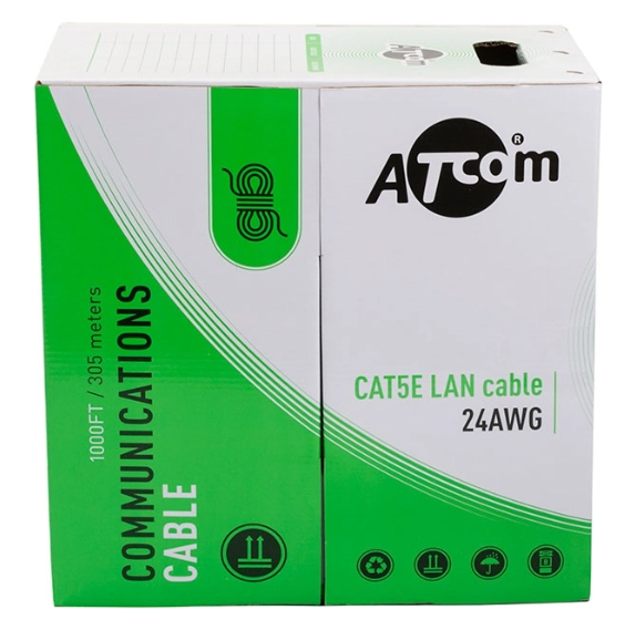 Витая пара Atcom Standard UTP Cat.5e 305 м (3799) - изображение 2