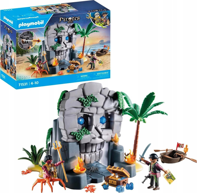 Zestaw z figurkami Playmobil Pirates Wyspa trupiej czaszki 71531 (4008789715319) - obraz 2