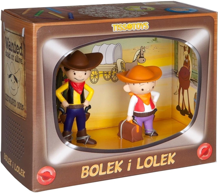 Zestaw figurek Tisso Toys Bolek i Lolek Kowboj 2 szt (5903263470533) - obraz 1