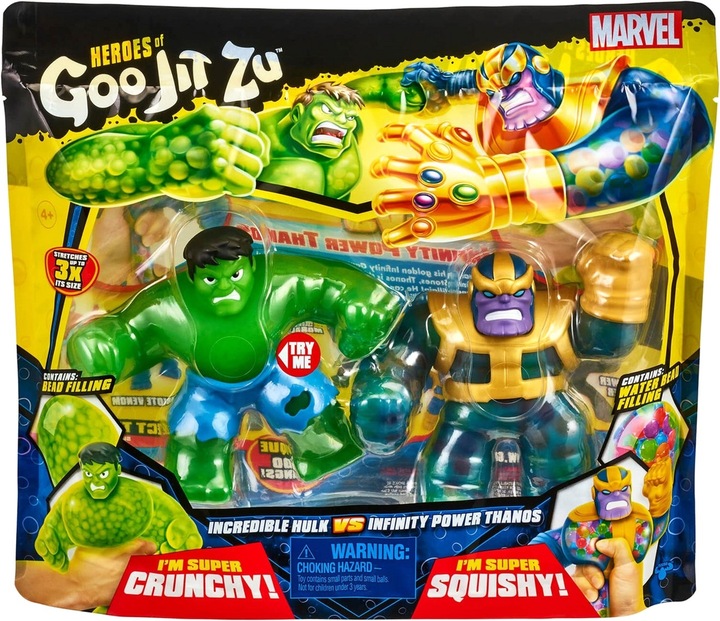 Набір фігурок Toys Goo Jit Zu Marvel Hulk vs Thanos (0630996412985) - зображення 1