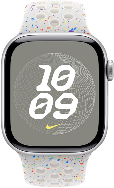 Ремінець Apple Nike Sport Band для Apple Watch 40mm M/L Pure Platinum (MC1W4) - зображення 2