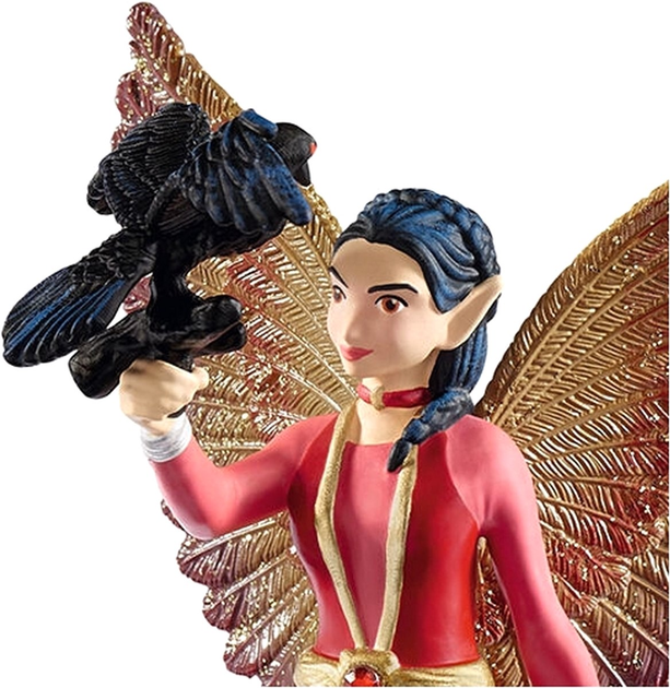 Zestaw figurek Schleich Elfka Nuray z krukiem Munyn 2 szt (4055744031656) - obraz 5
