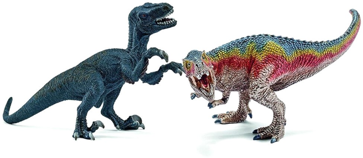 Zestaw figurek Schleich T-Rex i Velociraptor 2 szt (4005086422162) - obraz 2